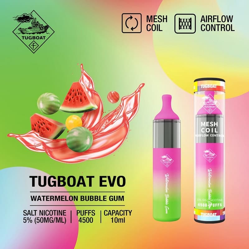 Tugboat EVO Watermelon Bubble Gum