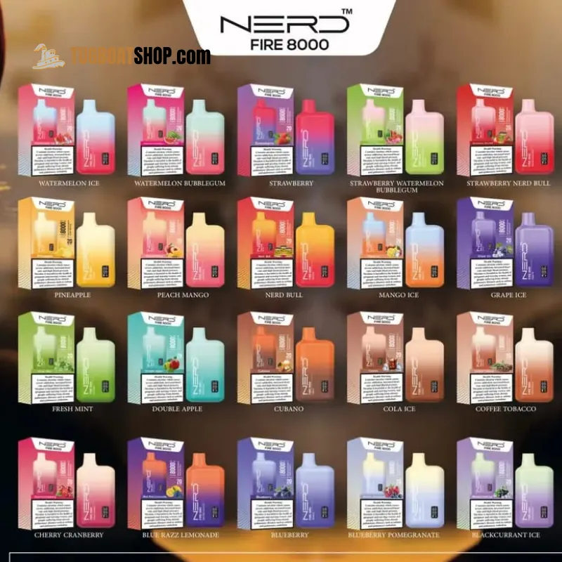 Nerd Fire 8000 Puffs disposable vape
