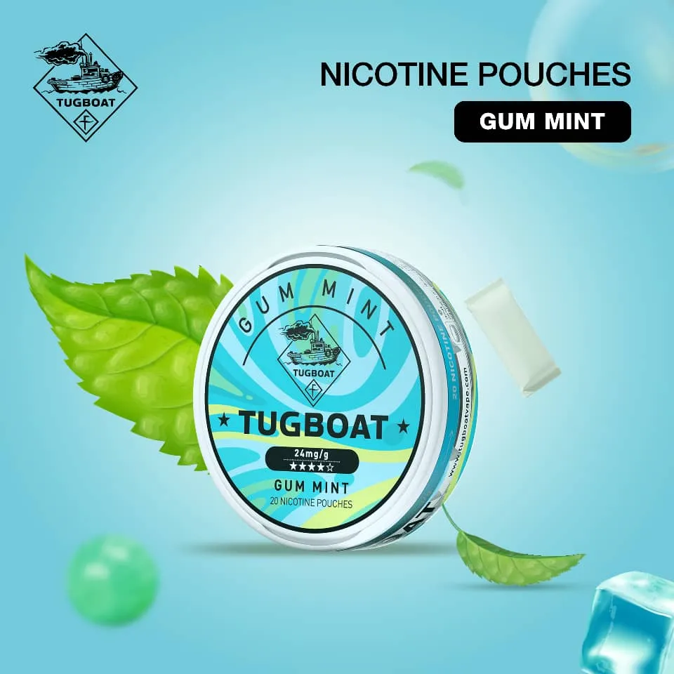 Tugboat Nicotine Pouches Gum Mint
