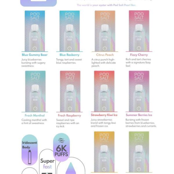 Pod Salt Pearl Bar 6000 Puffs