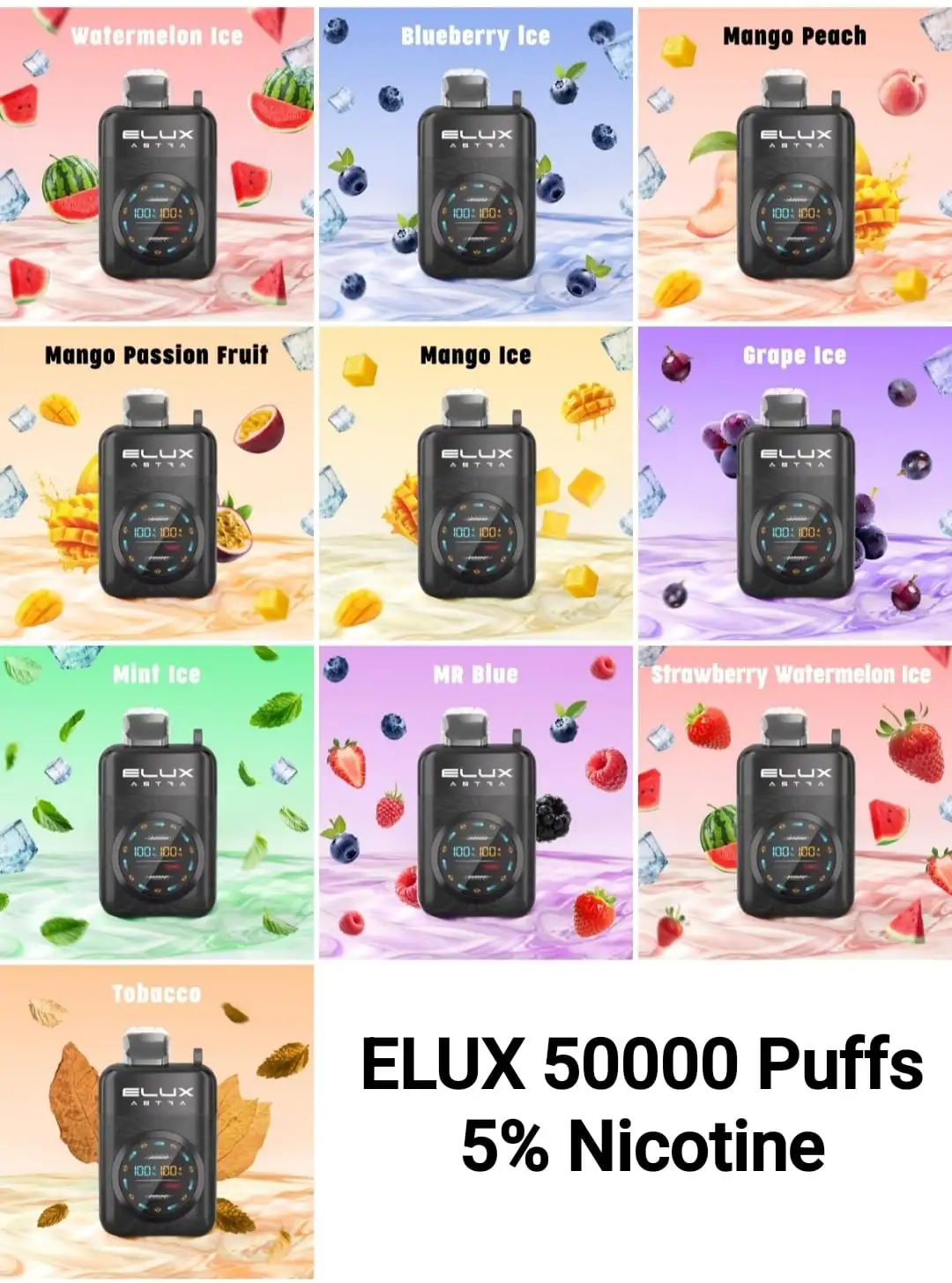 ELUX Astra 50000 Puffs Disposable Vape