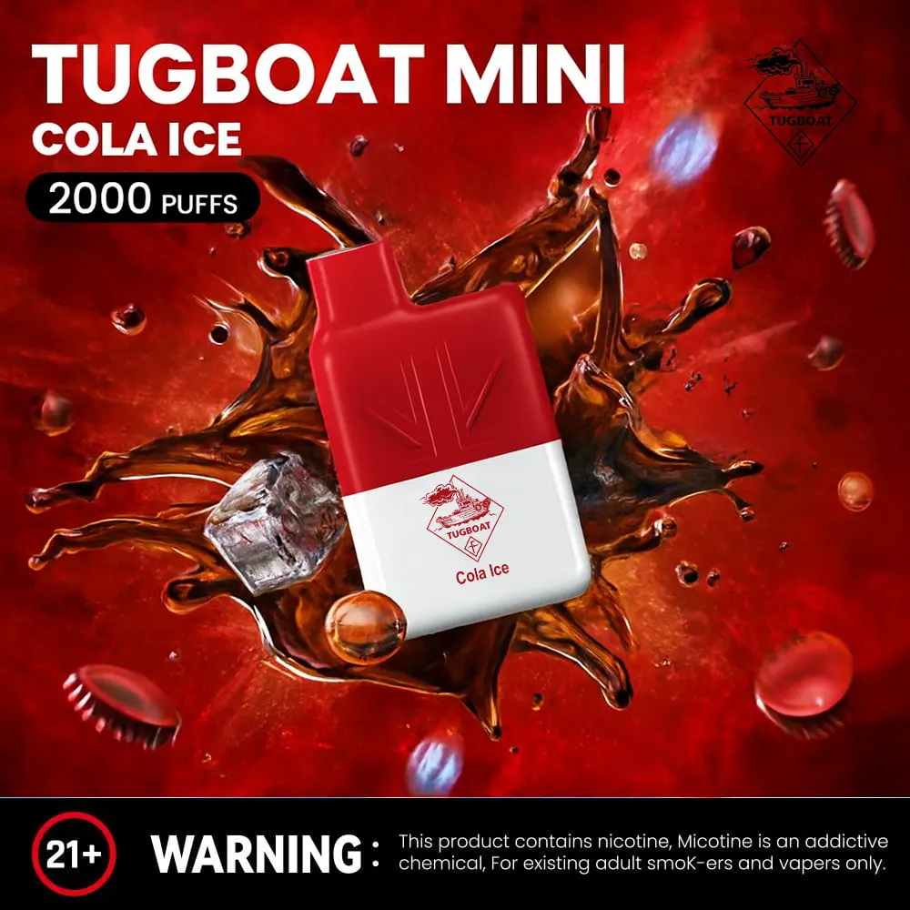 Tugboat Mini Disposable 2000 Puffs Vape Cola Ice