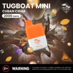 Cuban Cigar Tugboat Mini 2000 Puffs Vape