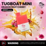 Dragon Fruit Cherry Tugboat Mini 2000 Puffs Disposable Vape