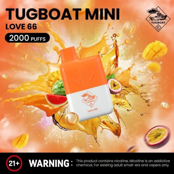 Love 66 Tugboat Mini 2000 Puffs Vape in UAE