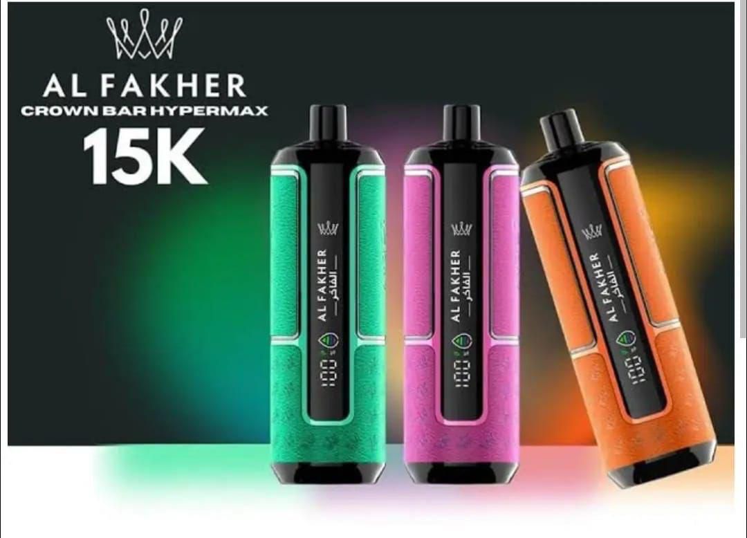 Al Fakher Crown Bar 15000 Puffs Hypermax Disposable Vape In UAE
