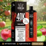 Al Fakher Mega Max 40K Puffs Disposable Vape Two Apple