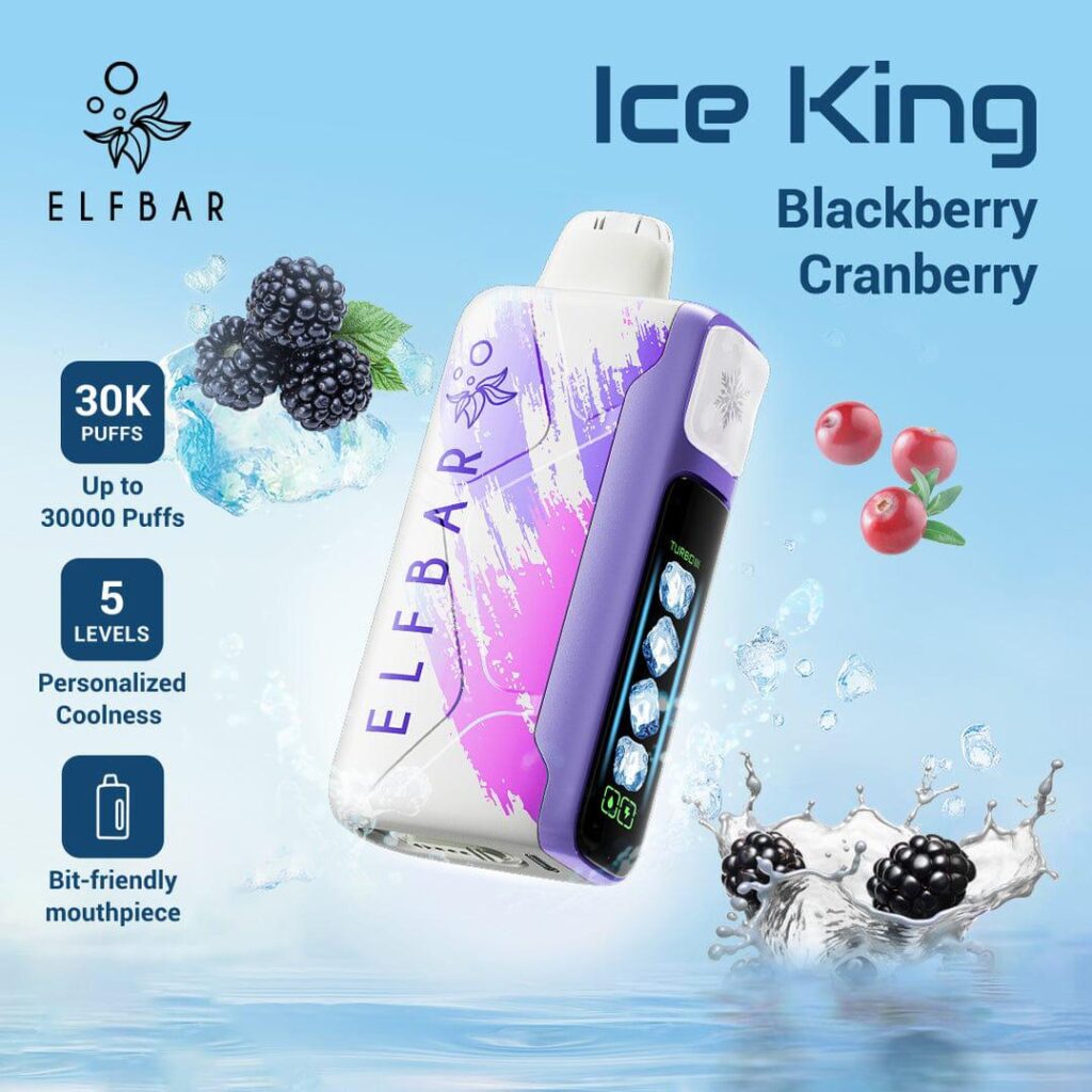 ELF BAR Ice King 30000 Puffs Disposable Vape Blackberry Cranberry