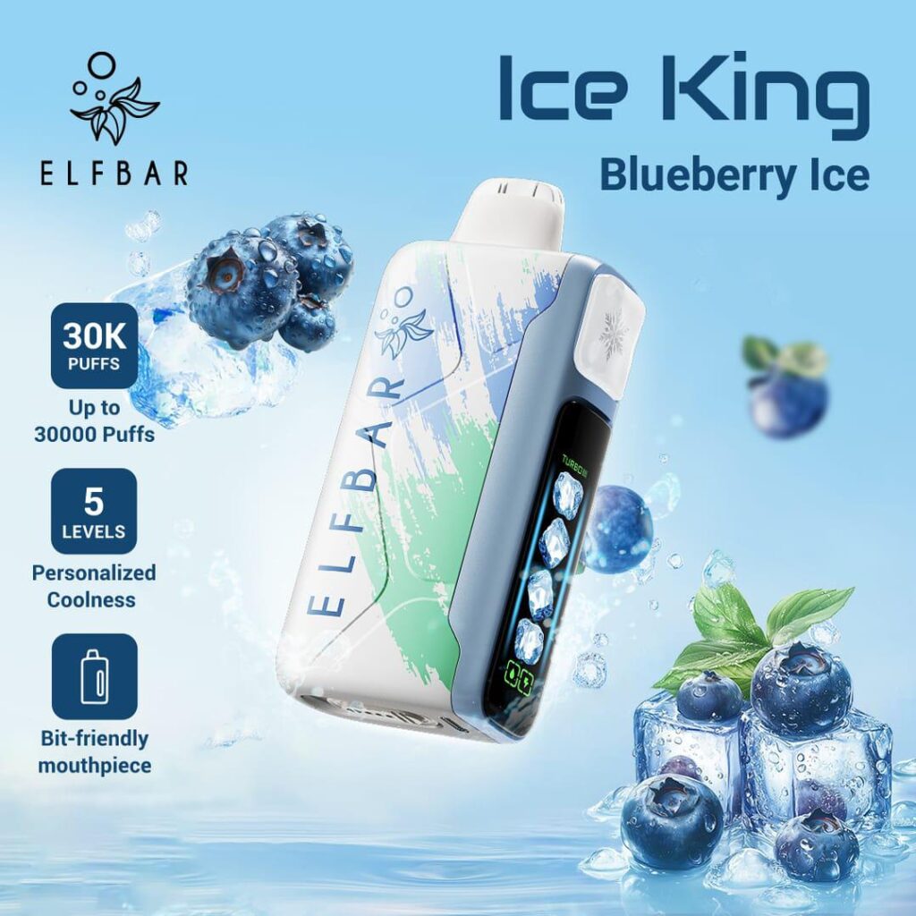 ELF BAR Ice King 30000 Puffs Disposable Vape Blueberry Ice