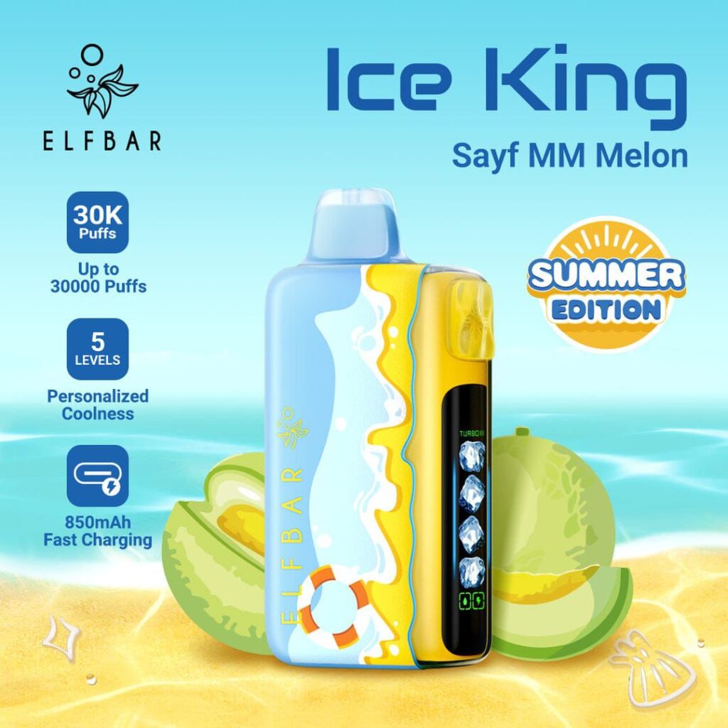 ELF BAR Ice King 30000 Puffs Disposable Vape Sayf MM Melon