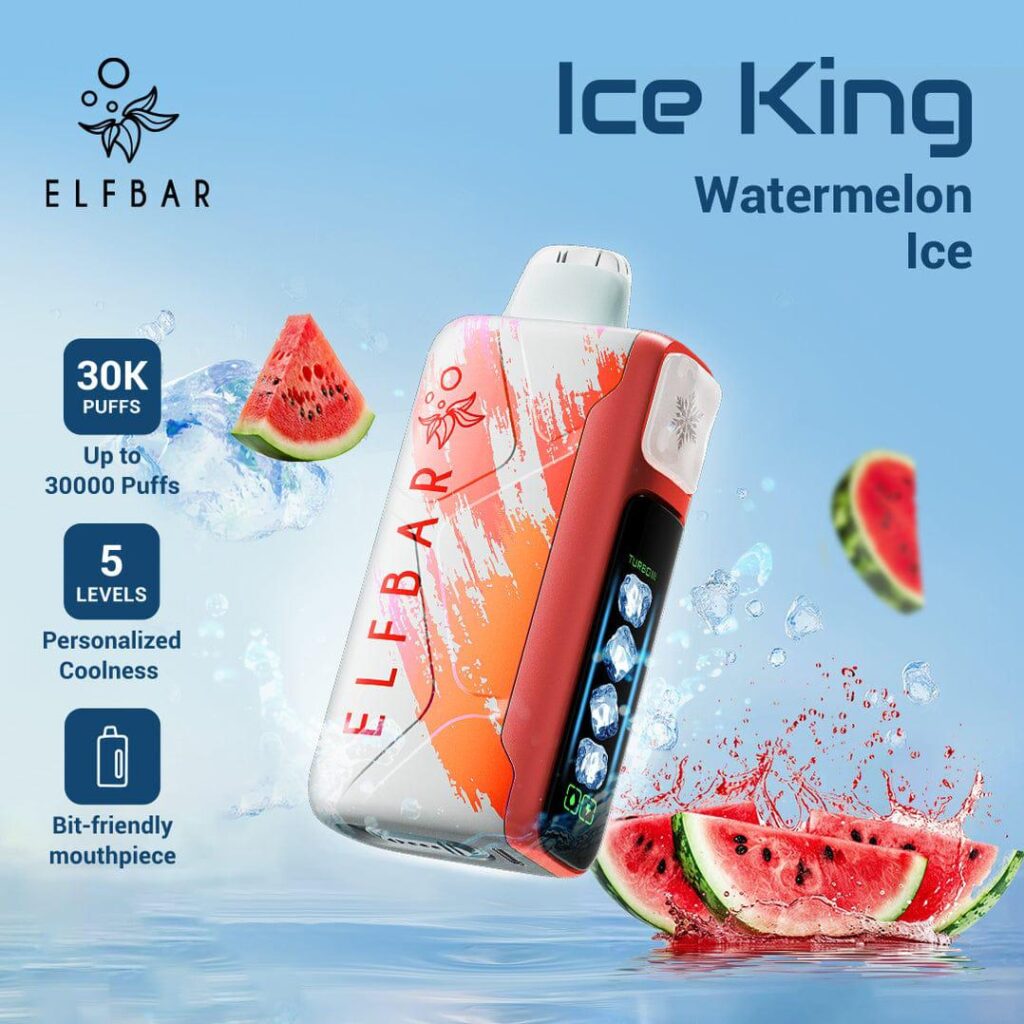 ELF BAR Ice King 30000 Puffs Disposable Vape Watermelon Ice