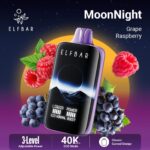 ELF BAR Moon Night 40000 Puffs Disposable Vape Grape Raspberry