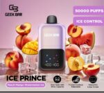 Geek Bar Ice Prince 50000 Puffs Disposable Vape Peach Mango Watermelon Ice