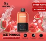 Geek Bar Ice Prince 50000 Puffs Disposable Vape Watermelon Bubble Gum Ice