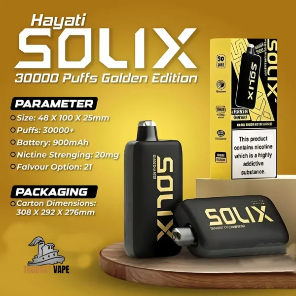 Hayati Solix 30K Puffs Golden Edition in Dubai UAE