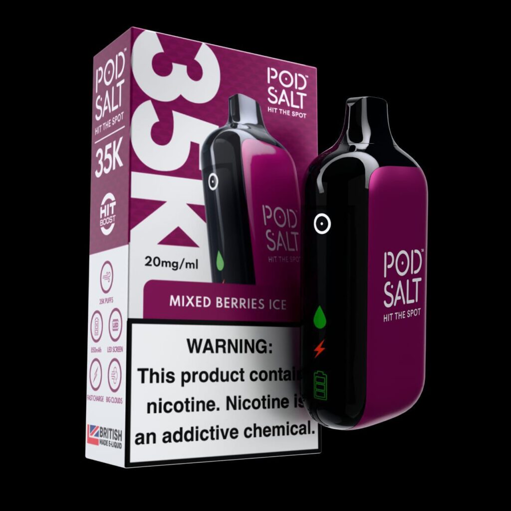 Pod Salt 35000 Puffs Disposable Vape Mixed Berries Ice