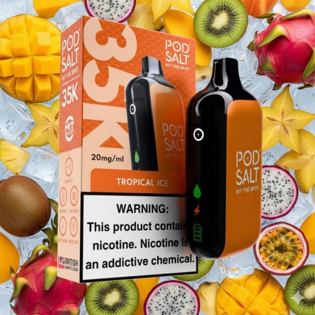 Pod Salt 35000 Puffs Disposable Vape Tropical Ice