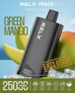 RELX Peace 25000 Puffs 20mg Disposable Vape GREEN MANGO