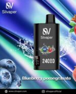 Silvaper 24000 Puffs Disposable Vape In UAE Blueberry Pomegranate