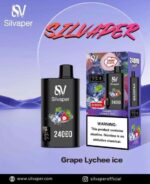 Silvaper 24000 Puffs Disposable Vape In UAE Grape Lychee Ice