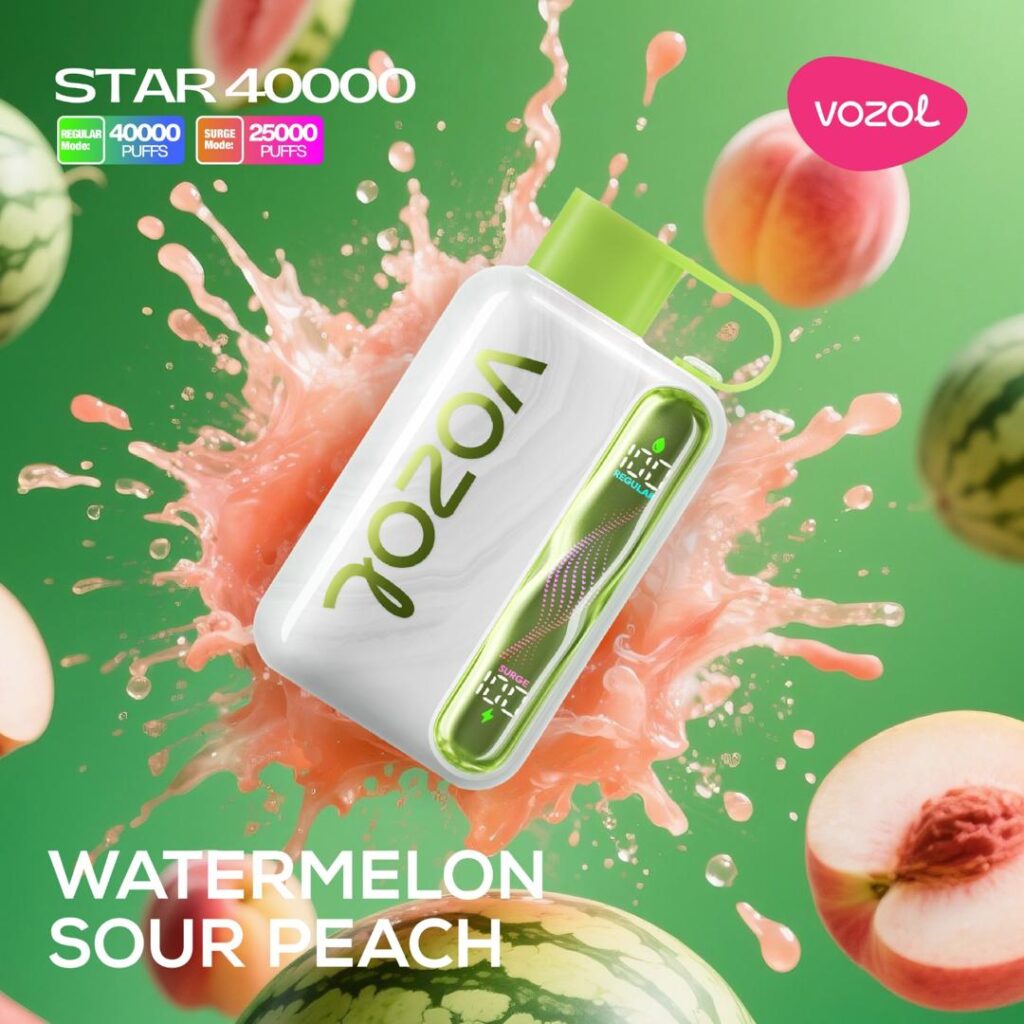VOZOL STAR 40000 PUFFS Watermelon sour peach