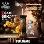 Al Fakher E Hose X 60000 Puffs Crown Bar Hookah Disposable Vape Cool Mango