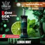 Al Fakher E Hose X 60000 Puffs Crown Bar Hookah Disposable Vape Lemon Mint