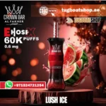 Al Fakher E Hose X 60000 Puffs Crown Bar Hookah Disposable Vape Lush Ice