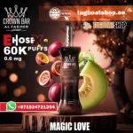 Al Fakher E Hose X 60000 Puffs Crown Bar Hookah Disposable Vape Magic Love
