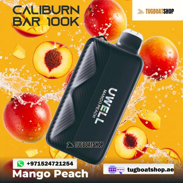 CALIBURN BAR 100k Puffs Disposable Vape in UAE Mango Peach