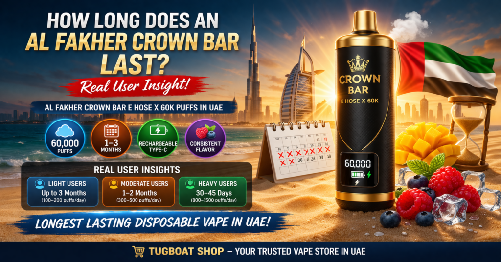 How Long Does an Al Fakher Crown Bar Last? Real User Insight?