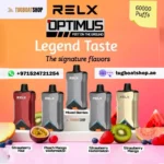 RELX Optimus 60000 Puffs Disposable Vape 50mg in the UAE