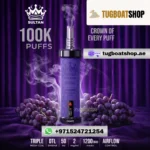 SULTAN Shisha 100K Xtra Disposable Vape 2MG Dubai UAE Grape