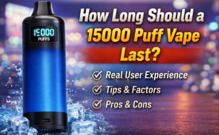 How long should a 15000 puff vape last