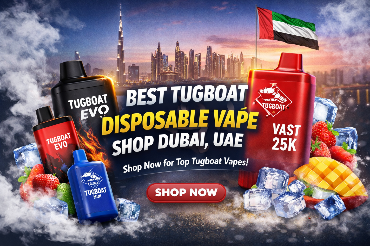 Best Tugboat Disposable Vape Shop Dubai UAE | Buy Authentic Vapes