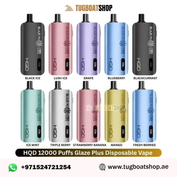 Buy HQD Glaze Plus 12000 Puffs Disposable Vape in UAE