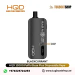 Buy HQD Glaze Plus 12000 Puffs Disposable Vape in UAE Blackcurrant