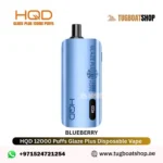 Buy HQD Glaze Plus 12000 Puffs Disposable Vape in UAE Blueberry