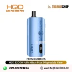 Buy HQD Glaze Plus 12000 Puffs Disposable Vape in UAE Fresh Berries