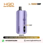 Buy HQD Glaze Plus 12000 Puffs Disposable Vape in UAE Grape
