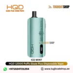 Buy HQD Glaze Plus 12000 Puffs Disposable Vape in UAE Ice mint