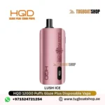 Buy HQD Glaze Plus 12000 Puffs Disposable Vape in UAE Lush Ice