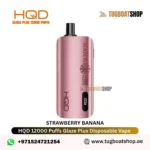 Buy HQD Glaze Plus 12000 Puffs Disposable Vape in UAE Strawberry Banana
