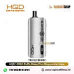 Buy HQD Glaze Plus 12000 Puffs Disposable Vape in UAE Triple Berry