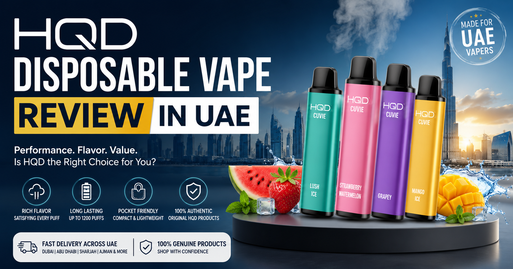 HQD Disposable Vape Review in UAE