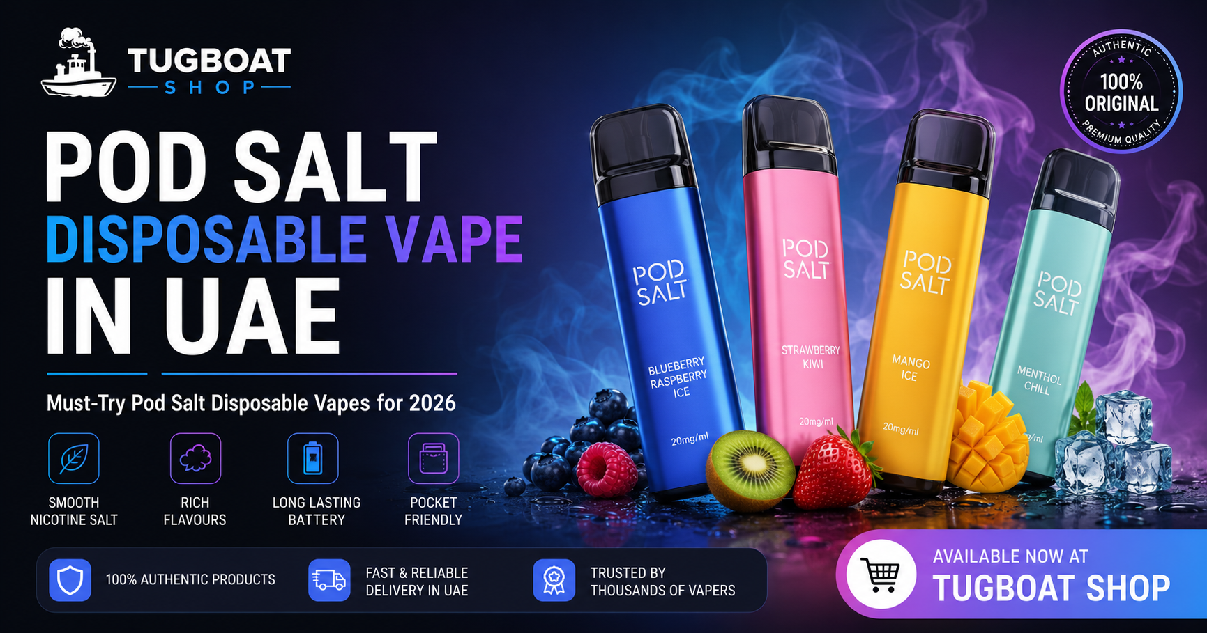 Must-Try Pod Salt Disposable Vapes for 2026 – Trending Flavors You’ll Love