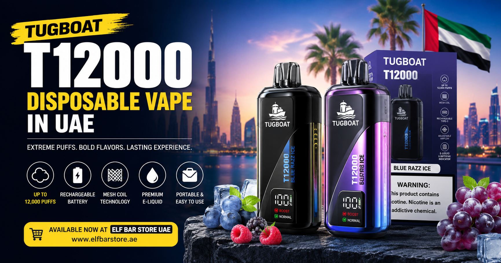 How to Use Tugboat T12000 Disposable Vape Properly