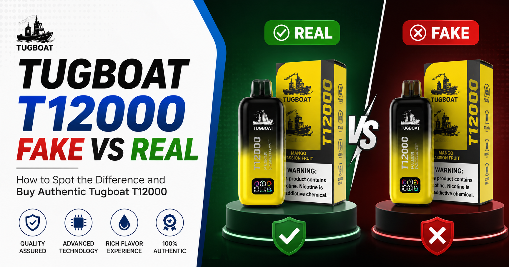 Tugboat T12000 Fake vs Real in Dubai
