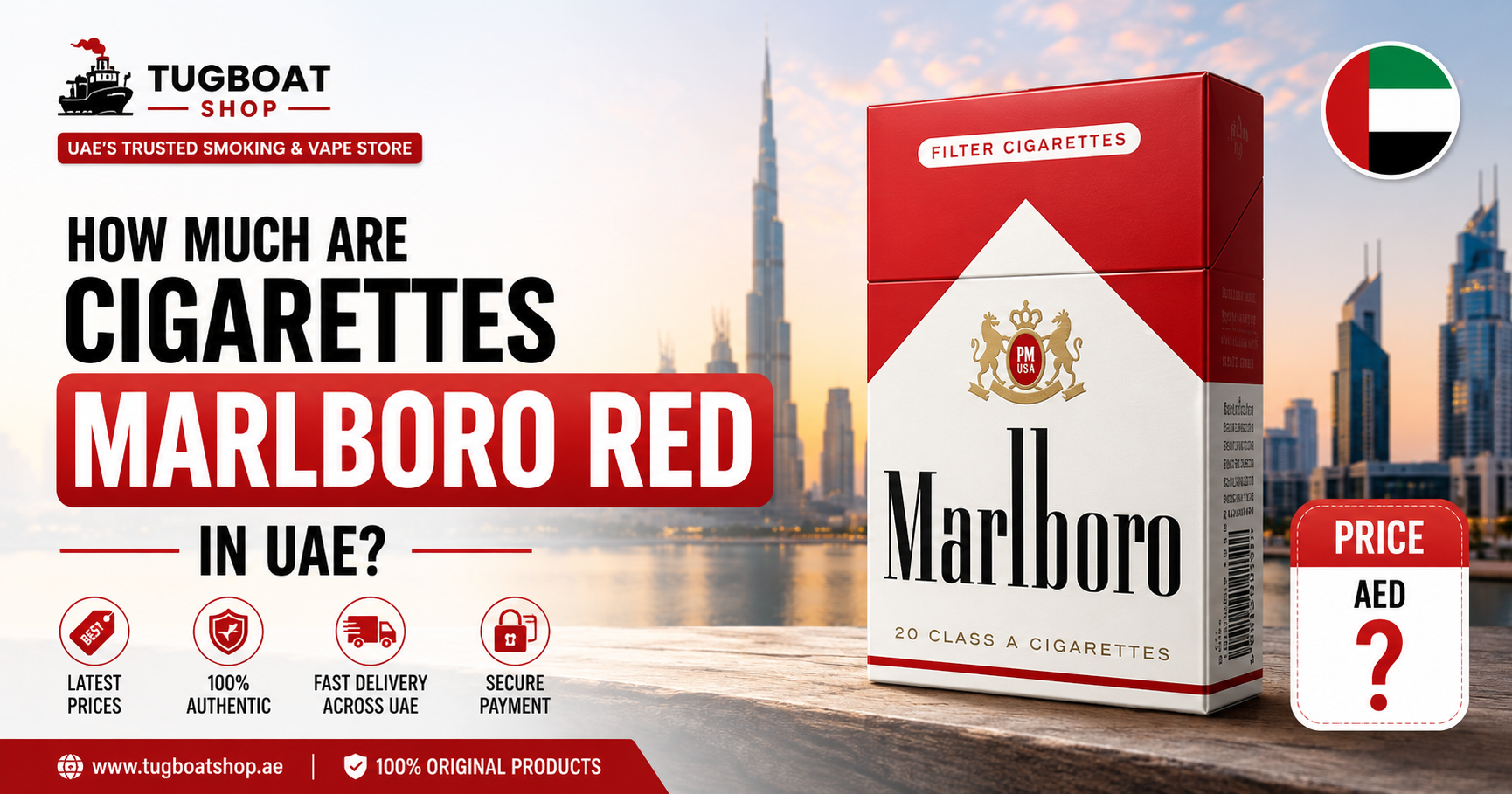 How much are cigarettes Marlboro Red in UAE