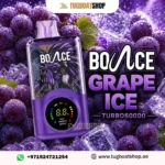 Bounce Turbo 60K Puffs 20Mg GRAPE ICE Disposable Vape in Dubai UAE